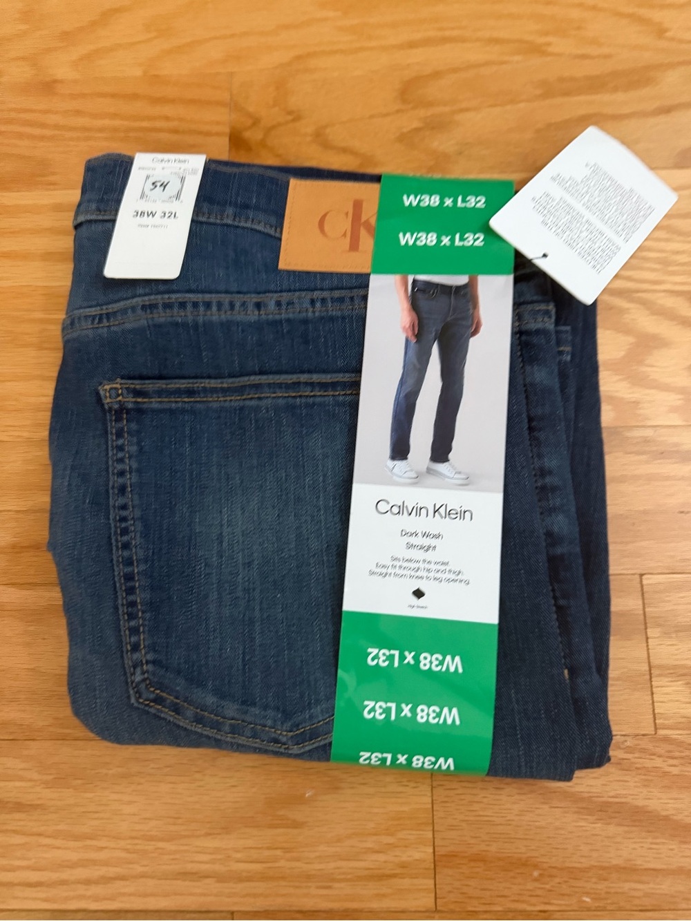 Calvin Klein Indigo Straight-Leg Jeans